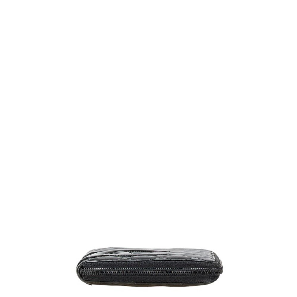 CHANEL Black Lambskin Leather Logo Wallet - Picture 3 of 16